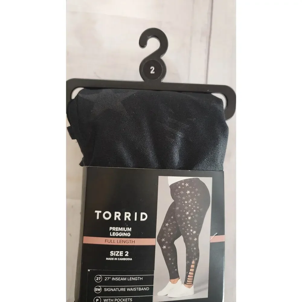 NWT Torrid Full-Length Signature Embossed Lattice Leggings Plus Size: 2X (18/20) - Picture 5 of 5